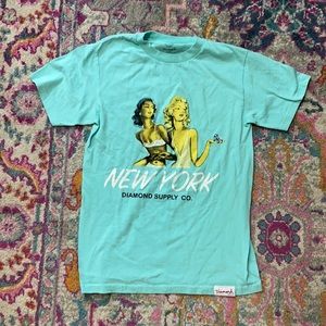 Teal Blue Diamond Supply Co. T Shirt